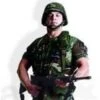 Soldier Free-Standing Cardboard Cut Out Decoration – 1.83m -PartyVibe Store Soldier Lifesize Cardboard Cutout
