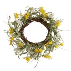 Yellow Spring Blossom Door Wreath -PartyVibe Store Spring Blossom Yellow Wreath
