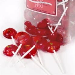 Traffic Light Red Lolly Jar- Fruit Flavour (Pk 90)