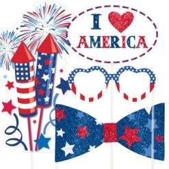 USA Photo Booth Props (Pk 21) -PartyVibe Store USA Photo Booth Props 1