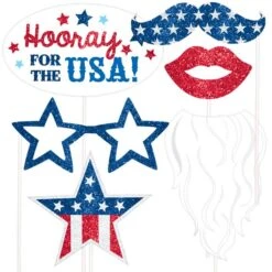 USA Photo Booth Props (Pk 21) -PartyVibe Store USA Photo Booth Props