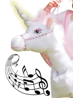 Ride On Light & Sound Unicorn Costume – 3/8 Years 7 Ride On Light & Sound Unicorn Costume – 3/8 Years -PartyVibe Store Unicorn Ride On Costumes 1