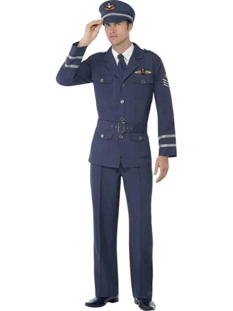 WW2 Air Force Captain Fancy Dress Costume 3 WW2 Air Force Captain Fancy Dress Costume