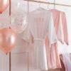 White Bride To Be Hen Party Dressing Gown -PartyVibe Store White Bride To Be Hen Party Dressing Gown