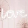 White LOVE Neon LED Sign – 34.5cm 1 White LOVE Neon LED Sign – 34.5cm -PartyVibe Store White LOVE Neon LED Sign 34.5cm