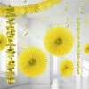 Yellow Paper & Foil Room Decorating Kit -PartyVibe Store Yellow Paper Foil Room Decorating Kit