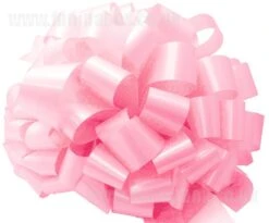 Red Large Bow 12″ Pom Pom Style Bow -PartyVibe Store p 25446 palepinknpompombow