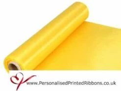 Yellow Extra Wide Satin Ceremonial Ribbon 290mm – 20 Metre Roll