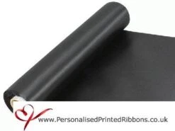 Black Extra Wide Satin Ceremonial Ribbon 290mm – 20 Metre Roll